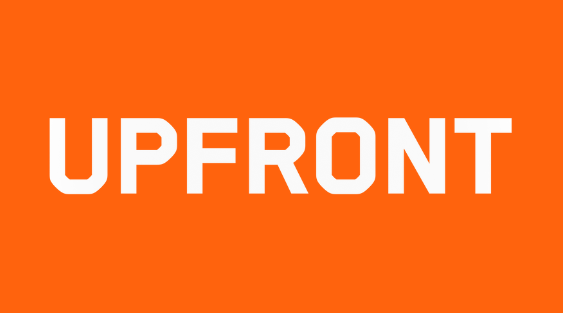logo UPFRONT oranje