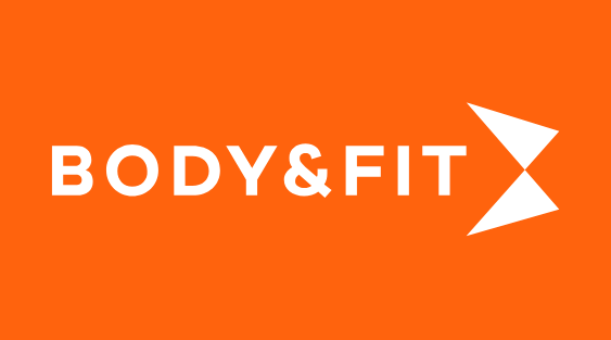 logo body&fit oranje