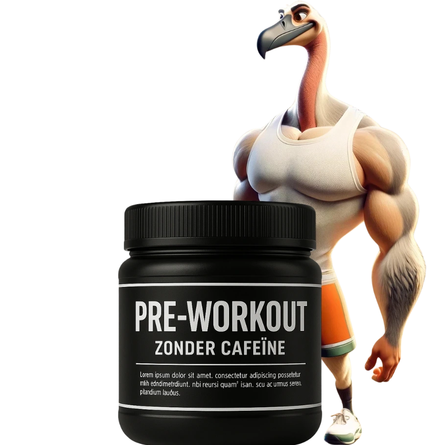 Rogier-achter-een-pot-pre-workout-zonder-cafeïne
