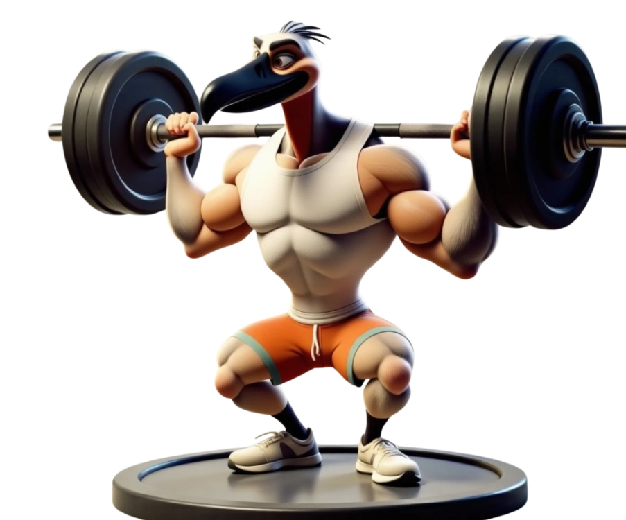 Rogier doet poging tot 1rm squat na berekening met 1rm calculator