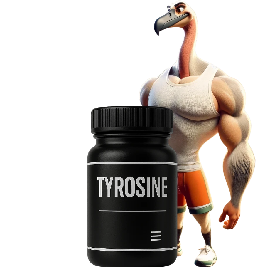 Rogier staat achter een pot tyrosine